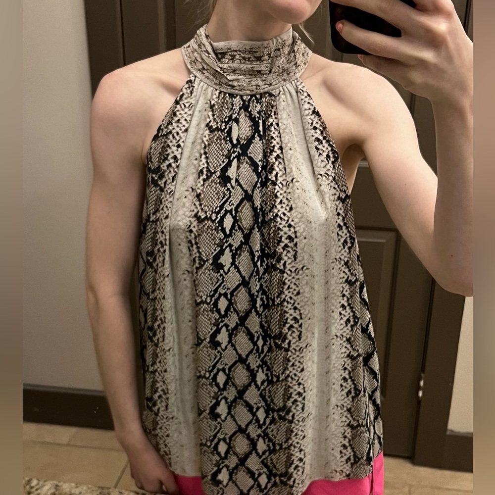 Joie Snakeskin Halter